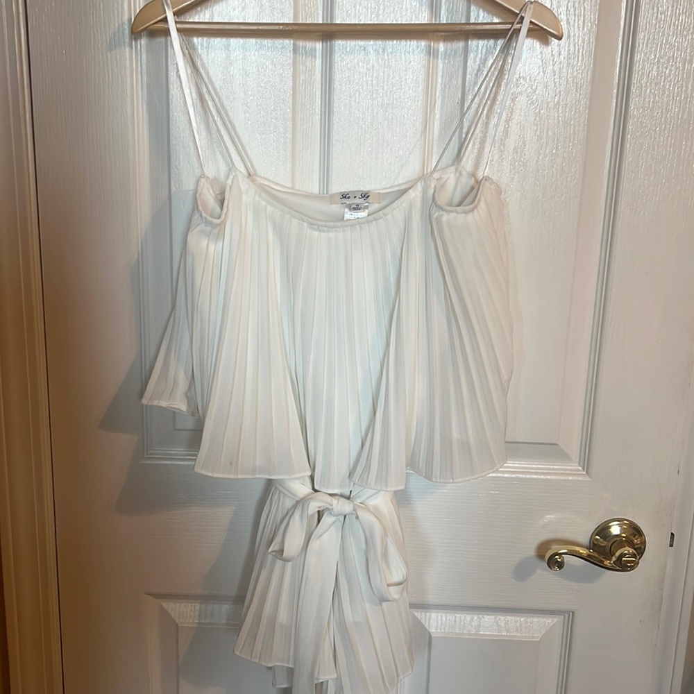 White romper! Great condition!